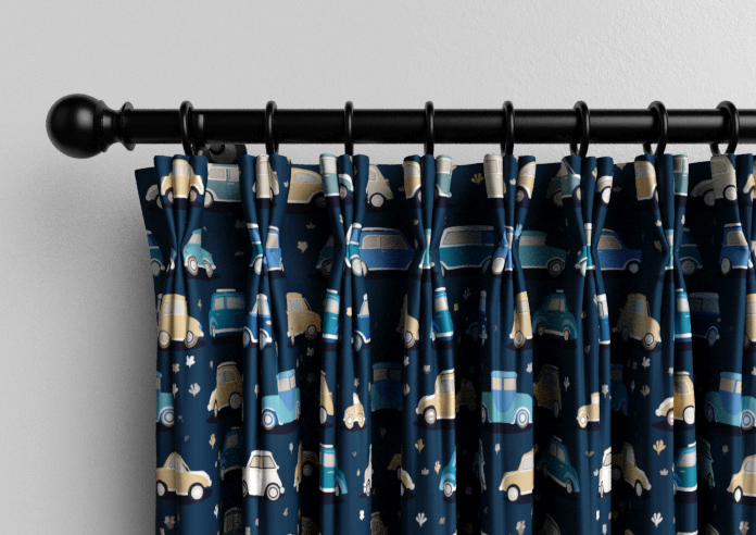 Roadtrip, Navy Blue - Made to Measure Curtains - Image 11